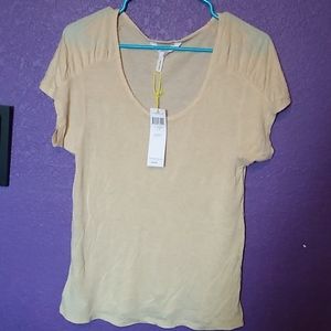 BCBGENERATION yellow striped top NWT S
